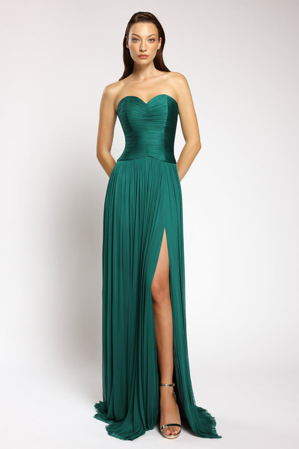 Rochie de seara lunga din tul de matase Nova CA146