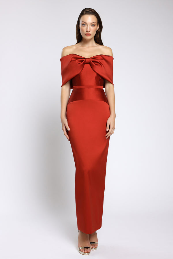 Rochie de cocktail din tafta elastica Syra CA176