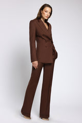 Pantaloni din lana premium cu croi evazat Amelia C149