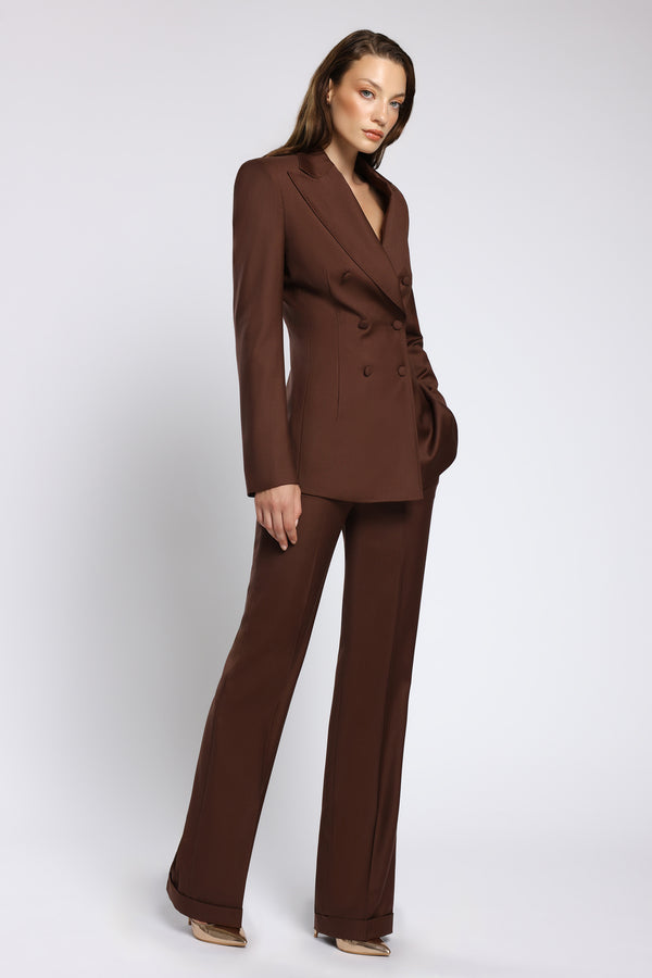 Pantaloni din lana premium cu croi evazat Amelia C149