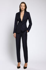 Pantaloni conici din lana premium Alexia C156
