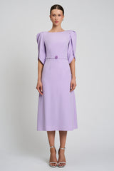 Rochie de cocktail cu maneci scurte, confectionata din stretch-crepe Consuelo CA133