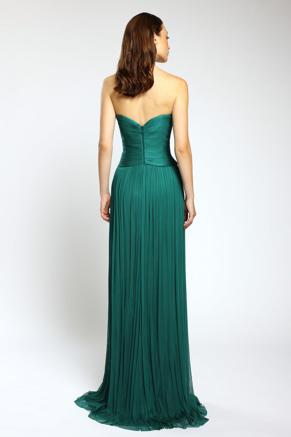 Rochie de seara lunga din tul de matase Nova CA146
