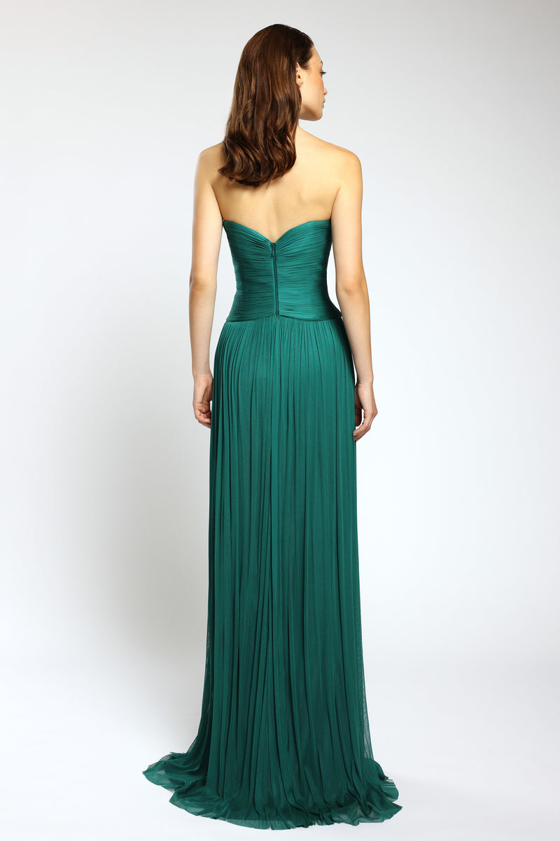 Rochie de seara lunga din tul de matase Nova CA146
