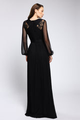 Rochie din tulle de matase natural și dantela lucrata manual Soraya CA173