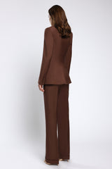 Pantaloni din lana premium cu croi evazat Amelia C149