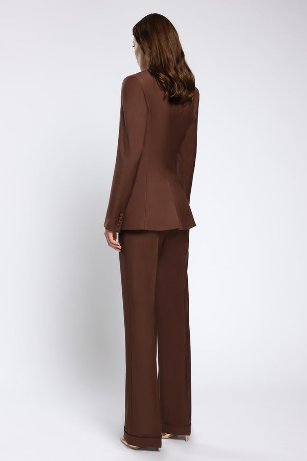 Pantaloni din lana premium cu croi evazat Amelia C149