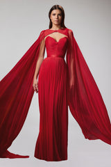 Rochie de seara lunga din tul de matase Pandora CA72