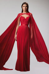 Rochie de seara lunga din tul de matase Pandora CA72_M