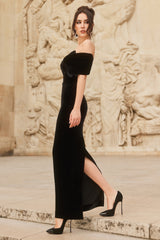 Rochie de cocktail confectionata din catifea Lucia CA118