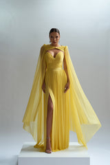 Rochie de seara lunga din tul de matase Pandora CA72