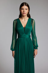 Rochie din tulle de matase natural și dantela lucrata manual Soraya CA173