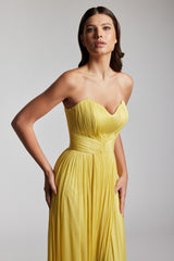 Rochie lunga de seara cu corset si talie evidentiata Glow CA188