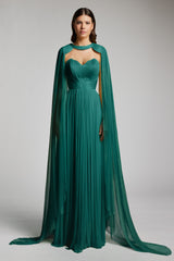 Rochie lunga de seara cu corset si talie evidentiata Glow CA188