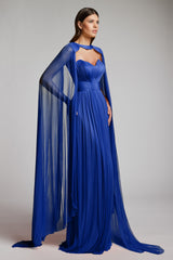 Rochie lunga de seara cu corset si talie evidentiata Glow CA188