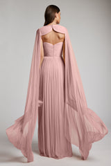 Rochie lunga de seara cu corset si talie evidentiata Glow CA188