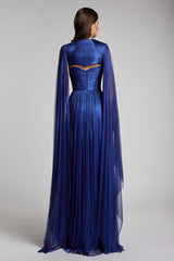 Capa lunga vaporoasa din tul matase peliculizat Lyra CA183