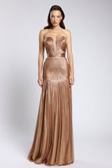 Rochie couture din tul de matase peliculizat Zendaya CA161