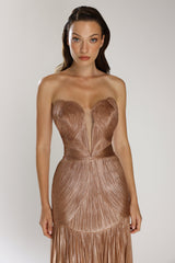 Rochie couture din tul de matase peliculizat Zendaya CA161