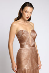 Rochie couture din tul de matase peliculizat Zendaya CA161