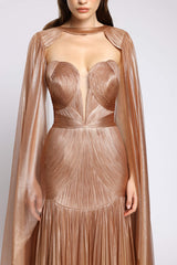 Rochie couture din tul de matase peliculizat Zendaya CA161