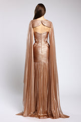 Rochie couture din tul de matase peliculizat Zendaya CA161