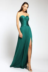 Rochie de seara lunga din tul de matase Nova CA146