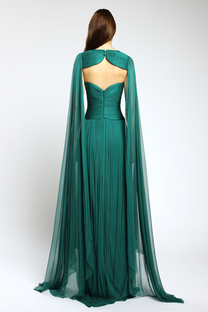 Rochie de seara lunga din tul de matase Nova CA146