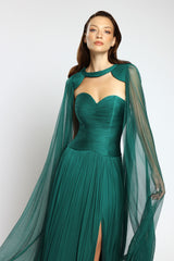 Rochie de seara lunga din tul de matase Nova CA146