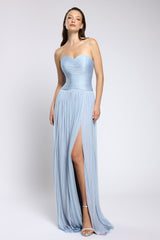 Rochie de seara lunga din tul de matase Nova CA146