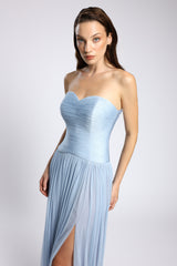 Rochie de seara lunga din tul de matase Nova CA146