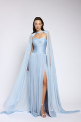 Rochie de seara lunga din tul de matase Nova CA146