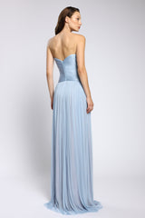 Rochie de seara lunga din tul de matase Nova CA146