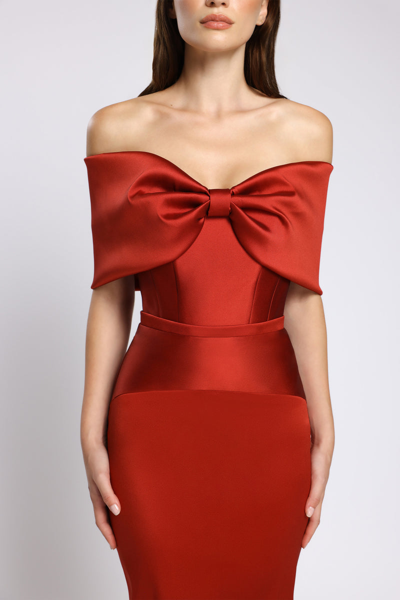 Rochie de cocktail din tafta elastica Syra CA176