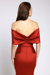 Rochie de cocktail din tafta elastica Syra CA176