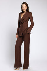 Pantaloni din lana premium cu croi evazat Amelia C149