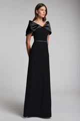 Rochie lunga eleganta cu centura in talie Pacific CA201