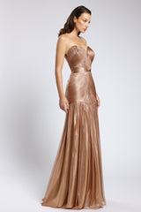 Rochie couture din tul de matase peliculizat Zendaya CA161