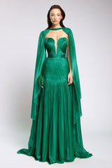 Rochie couture din tul de matase peliculizat Zendaya CA161