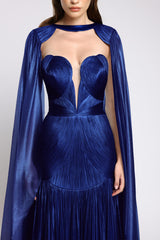 Rochie couture din tul de matase peliculizat Zendaya CA161