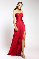 Rochie de seara lunga din tul de matase Nova CA146