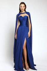 Rochie de seara lunga din tul de matase Nova CA146