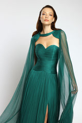 Rochie de seara lunga din tul de matase Nova CA146