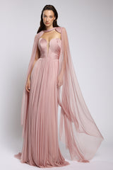 Capa realizata din tul de matase natural Elya CA147