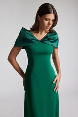 Rochie lunga eleganta cu centura in talie Pacific CA201