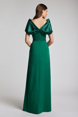 Rochie lunga eleganta cu centura in talie Pacific CA201