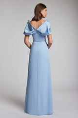 Rochie lunga eleganta cu centura in talie Pacific CA201
