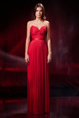 Rochie de seara lunga din tul de matase Pandora CA72_M