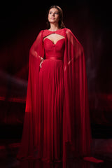 Rochie de seara lunga din tul de matase Pandora CA72