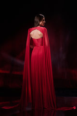 Rochie de seara lunga din tul de matase Pandora CA72